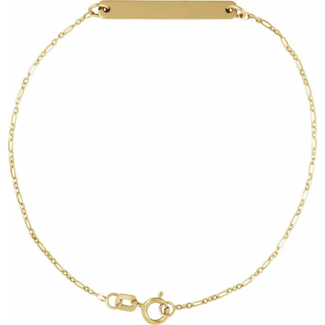 Engravable Bar Fiagro Bracelet