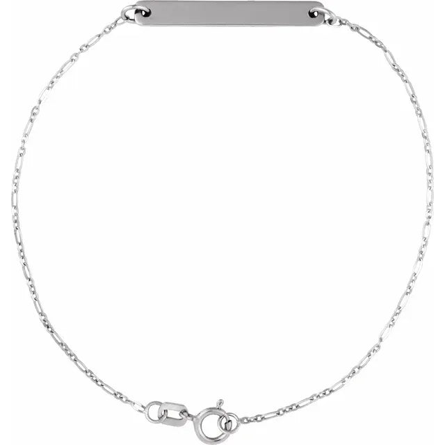 Engravable Bar Fiagro Bracelet